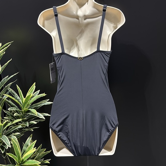 Jantzen Tummy Control,smoothing,deep V-neck,draped,full coverage,cups,adjustable - Picture 5 of 12